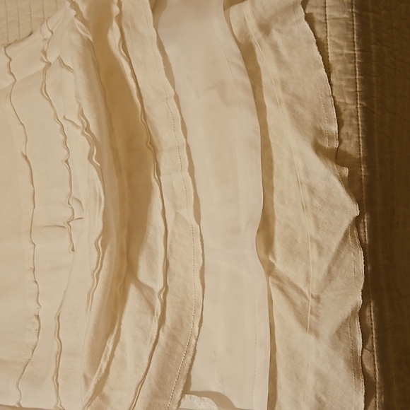 Sharagano white tiered A line midi skirt size 10P - Picture 8 of 8